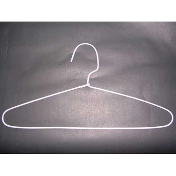 hanger baju dari kawat, gantungan baju