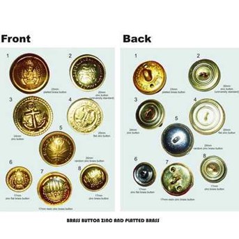 Kancing Kuningan - Brass Button