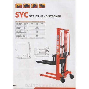 hand lift / stacker manual