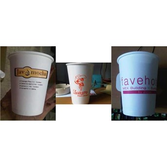 paper cup + logo
