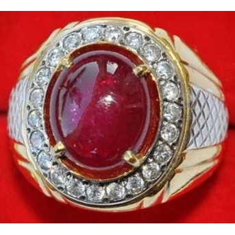RB08VX Batu Permata Ruby Kristal