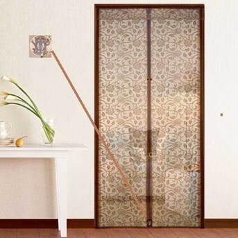 Tirai Pintu Type : Batik Bunga coklat