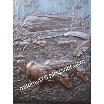 kerajinan relief tembaga