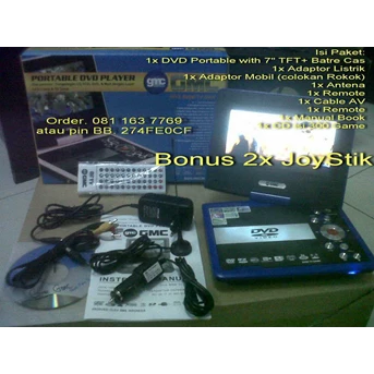 DVD PORTABLE TV GMC 808M 7