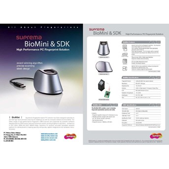 SUPREMA BIO MINI For small office Attendance & Aplication Unlimited user