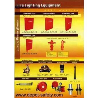 Fire Hydrant Equipment | Box Hydrant | Coupling | Valve | Hose Rack | Jet Nozle | Spray Nozle | Pillar Hydrant | Siamesse Connection | Variable Nozzle | Hydrant Valv