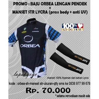 JERSEY SEPEDA ORBEA TEAM PAKET DENGAN MANSET STR