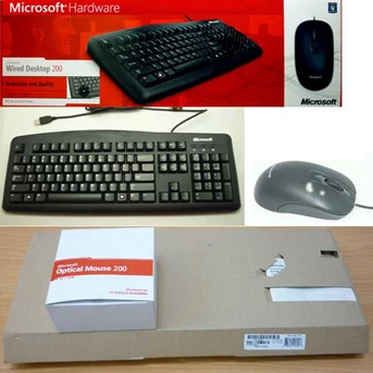 Keyboard Mouse Microsoft Wired Desktop 200 Harga Murah
