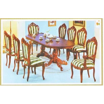 kursi meja makan 1 set 8 dudukan MPB 443 ukiran kayu jati jepara
