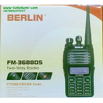 HANDY TALKY BERLIN FM-3688DS VHF/ UHF TWO WAY RADIO