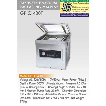 TABLE STYLE VACUUM PACKAGING MACHINE GP-Q-400T