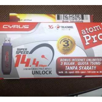 MODEM MF651 FLASH 14.4mbps + Kartu Flash 3 bulan