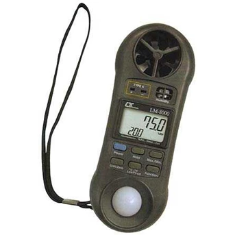 LUTRON LM-8000 ( 4 In 1 Digital Anemometer + Humidity Meter + Light Meter + Thermometer) Telepon 0811 4714411/ 0811 2631122