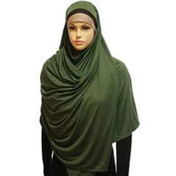Pashmina rayon hijau army