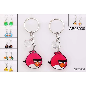 GANTUNGAN KUNCI COUPLE ANGRY BIRD AB08030