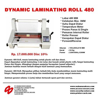 Mesin Laminating ; LAMINATOR DYNAMIC 480 Roll