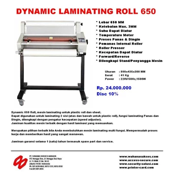 Mesin Laminating DYNAMIC 650 ROLL