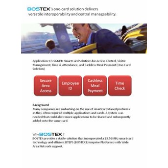 BOSTEX One Card solutions