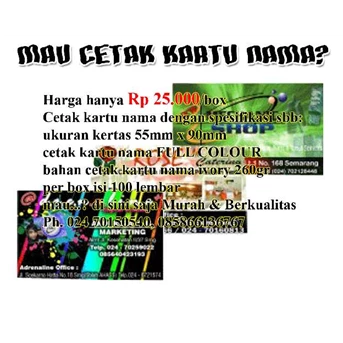 cetak kartu nama