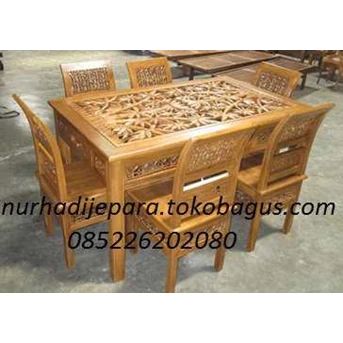 kursi makan kartini bambu