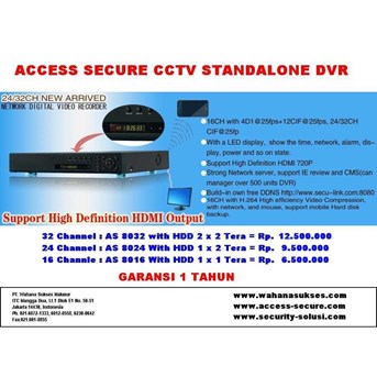 DVR Standalone 24 ch & 32 Ch ACCESS SECURE