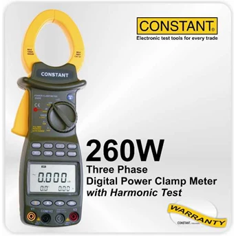 Constant 260 W Tiga Phase Digital Power Clamp Meter