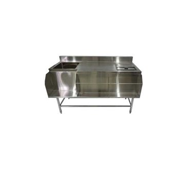 Coctail Station with Single Sink & Ice Bin