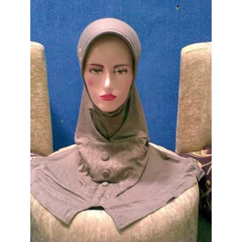 Jilbab Instan Kopi Coklat Susu Polos