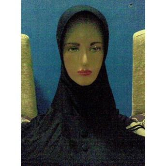 Jilbab Instan Hitam Polos