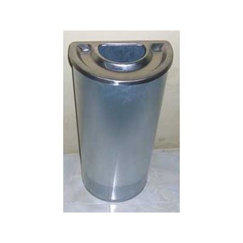 Tempat Sampah Stainless / Dust Bin Stainless Setengah Lingkaran