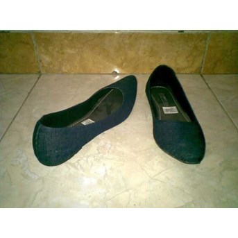 Sepatu Balet Biru Dongker Lancip