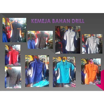Kemeja bahan drill