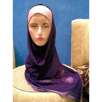 Pashmina Kaos Ungu