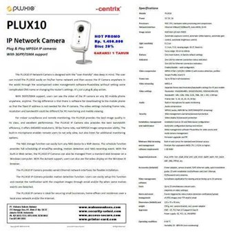 IP Network camera PLUXIO ( Centrix ) PLUX10