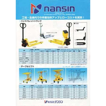 Hand pallet nansin