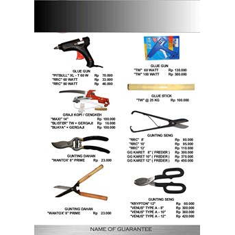 Gunting glue gun