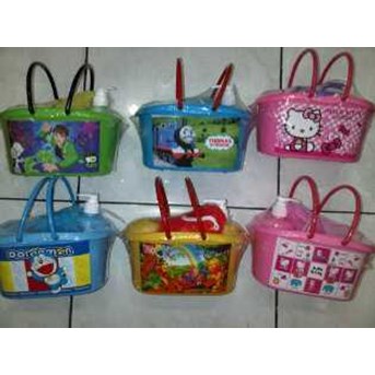 Bath Tools Set + Keranjang