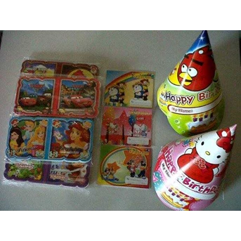 TOPI ULANG TAHUN, KARTU INVITATION