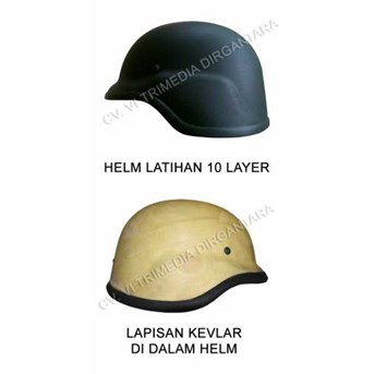 Helm Latihan ( 10 Layers Kevlar)