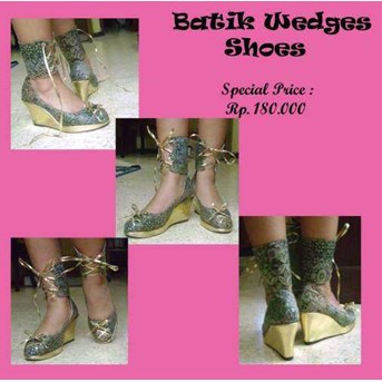 batik wedges shoes