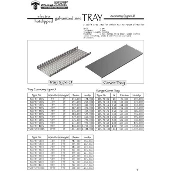 Galvanized Zync Tray - Economy ( Type U)