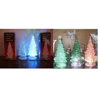Pohon Natal Lampu 3 warna ( 15 cm)