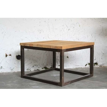 coffee table_ metal frame