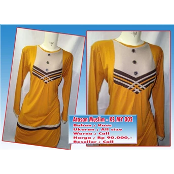 Atasan kaos muslim ks 002 F