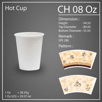 PAPER CUP CH 08 OZ