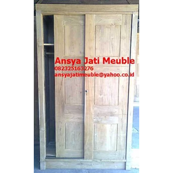 almari pakaian minimalis pintu 2