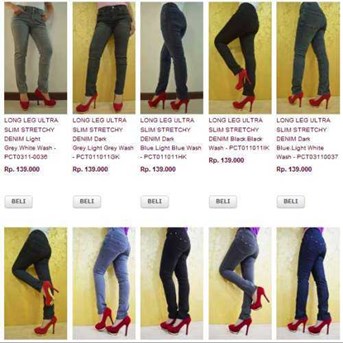 Celana Jeans Wanita Yang Membuat Kaki Anda Terlihat Lebih Panjang. Long Leg Ultra Slim Stretchy Denim. For Ladies