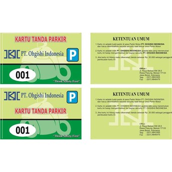Kartu Tanda Parkir