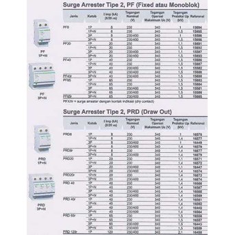SURGE ARRESTER TYPE 2, PF