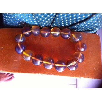 Healing Bracelet and Necklace Blue Amber